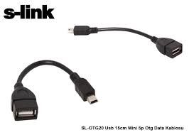 S-LINK SL-OTG20 USB 15CM MINI 5P OTG DATA KABLOSU